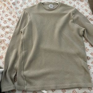 Tan Zara Sweater Size M